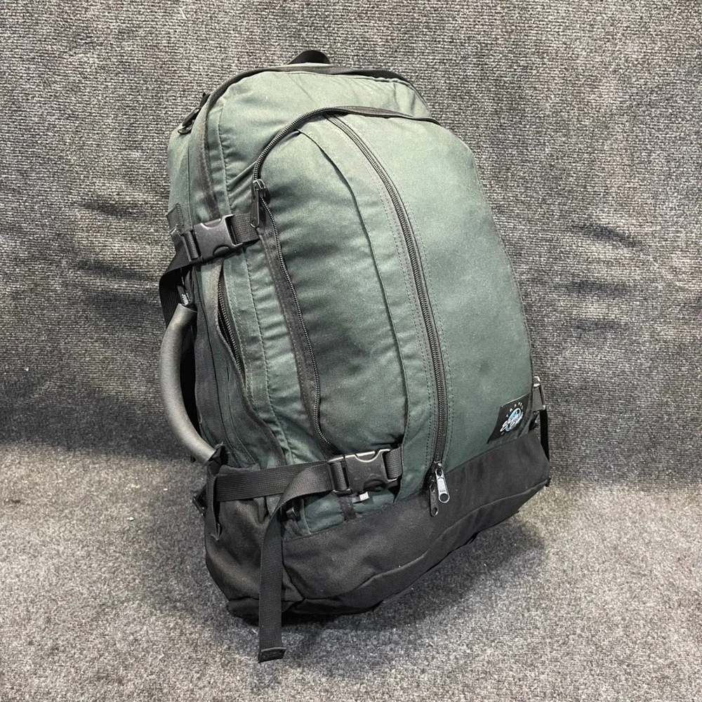 Eagle Creek Travel Gear‎ Vintage Large Green Cordura convertible Travel Backpack